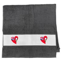 Handtuch Bermuda Flagge Herz 50x100cm