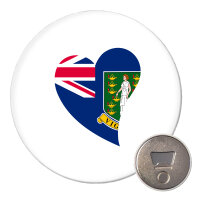 Magnet Britische Jungfrau Inseln Flagge Herz 59mm...