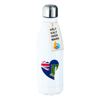 Edelstahl-Trinkflasche Britische Jungfrau Inseln Flagge...