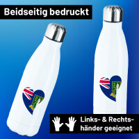 Edelstahl-Trinkflasche Britische Jungfrau Inseln Flagge...