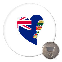 Magnet Kaimaninseln Flagge Herz 59mm...