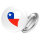 Button Chile Flagge Herz Anstecker