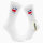 Socken Costa Rica Flagge Herz Größe 37/46 White Motiv Tennissocken