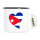Emaille Tasse Kuba Flagge Herz 300ml Vintage Emaille Becher