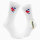 Socken Kuba Flagge Herz Größe 37/46 White Motiv Tennissocken