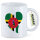 Kaffeetasse Dominica Flagge Herz 330ml