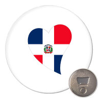 Magnet Dominikanische Republik Flagge Herz 59mm...