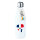 Edelstahl-Trinkflasche Dominikanische Republik Flagge Herz 500ml Wasserflasche