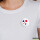 Button Dominikanische Republik Flagge Herz Anstecker