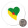 Magnet Französisch-Guayana Flagge Herz 59mm Kühlschrankmagnet Flaschenöffner