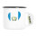 Emaille Tasse Guatemala Flagge Herz 300ml Vintage Emaille Becher