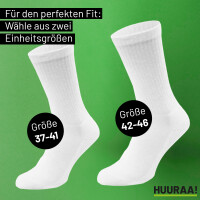 Socken Guyana Flagge Herz Größe 37/46 White Motiv Tennissocken
