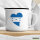 Emaille Tasse Honduras Flagge Herz 300ml Vintage Emaille Becher