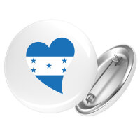 Button Honduras Flagge Herz Anstecker