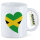 Kaffeetasse Jamaika Flagge Herz 330ml