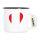 Emaille Tasse Peru Flagge Herz 300ml Vintage Emaille Becher