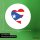 Aufkleber Puerto Rico Flagge Herz 10cm rund