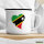 Emaille Tasse St. Kitts und Nevis Flagge Herz 300ml Vintage Emaille Becher