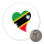 Magnet St. Kitts und Nevis Flagge Herz 59mm Kühlschrankmagnet Flaschenöffner