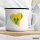 Emaille Tasse St. Vincent und die Grenadinen Flagge Herz 300ml Vintage Emaille Becher