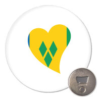 Magnet St. Vincent und die Grenadinen Flagge Herz 59mm...