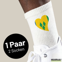 Socken St. Vincent und die Grenadinen Flagge Herz...