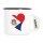 Emaille Tasse Sint Maarten Flagge Herz 300ml Vintage Emaille Becher