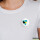 Button Die Bahamas Flagge Herz Anstecker
