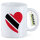 Kaffeetasse Trinidad und Tobago Flagge Herz 330ml