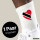 Socken Trinidad und Tobago Flagge Herz Größe 37/46 White Motiv Tennissocken