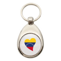 Schlüsselanhänger Venezuela Flagge Herz