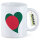 Kaffeetasse Bangladesch Flagge Herz 330ml