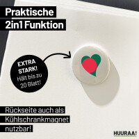 Magnet Bangladesch Flagge Herz 59mm Kühlschrankmagnet Flaschenöffner