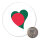 Magnet Bangladesch Flagge Herz 59mm Kühlschrankmagnet Flaschenöffner