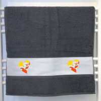 Handtuch Bhutan Flagge Herz 50x100cm