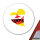Aufkleber Brunei Flagge Herz 10cm Sticker