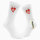 Socken Hongkong Flagge Herz Größe 37/46 White Motiv Tennissocken