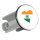 Waschbeckenstöpsel Indien Flagge Herz 4cm Abflussstopfen