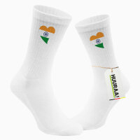 Socken Indien Flagge Herz Gr&ouml;&szlig;e 37/46...