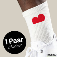Socken Indonesien Flagge Herz Gr&ouml;&szlig;e...