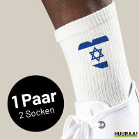 Socken Israel Flagge Herz Gr&ouml;&szlig;e 37/46...