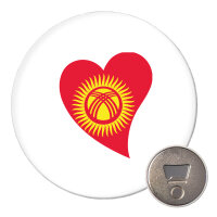 Magnet Kirgisistan Flagge Herz 59mm...