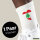 Socken Libanon Flagge Herz Größe 37/46 White Motiv Tennissocken