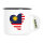 Emaille Tasse Malaysia Flagge Herz 300ml Vintage Emaille Becher