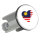 Waschbeckenstöpsel Malaysia Flagge Herz 4cm Abflussstopfen
