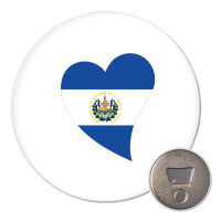 Magnet El Salvador Flagge Herz 59mm...