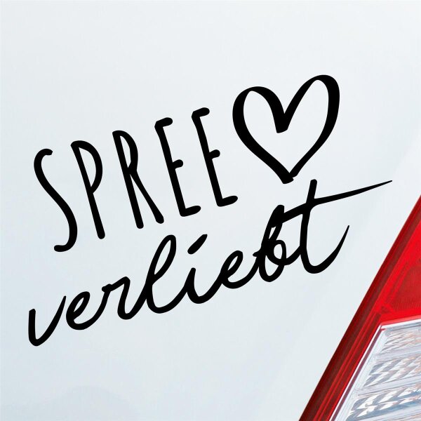 Autoaufkleber Spree verliebt  ca. 19x10cm