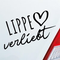 Autoaufkleber Lippe verliebt  ca. 19x10cm