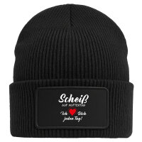 Beanie mit Patch Scheiß auf Muttertag liebe dich...