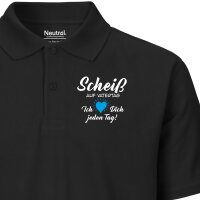 Herren Polo Shirt Scheiß auf Vatertag liebe dich...